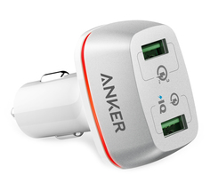 Зарядное устройство Anker PowerDrive+ 2 with Quick Charge 3.0 White A2224H21