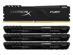 Модуль памяти HyperX Fury Black DDR4 DIMM 3200Mhz PC-25600 CL16 - 32Gb Kit (4x8Gb) HX432C16FB3K4/32 Kingston