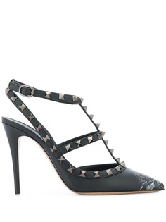 Valentino Valentino Garavani Rockstud ankle-strap pumps