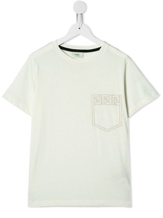 Fendi Kids футболка с логотипом