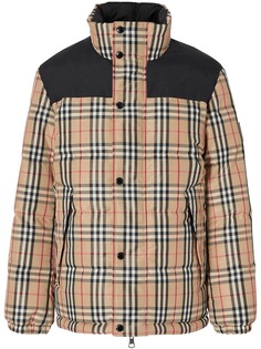Burberry куртка-пуховик в клетку Vintage Check