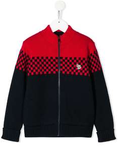 Paul Smith Junior кардиган в стиле колор-блок