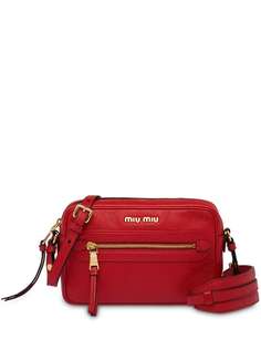 Miu Miu сумка на плечо с логотипом и молнией