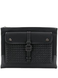 Bottega Veneta клатч с отделкой Intrecciato
