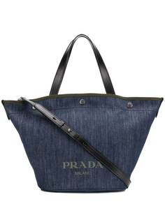 Prada джинсовая сумка-шоппер