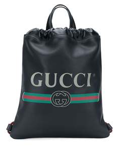 Gucci рюкзак с принтом винтажного логотипа
