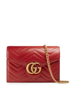 Gucci стеганая мини-сумка GG Marmont