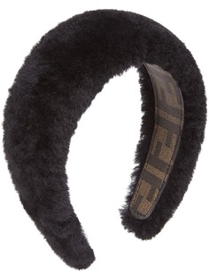 Fendi повязка на голову из овчины