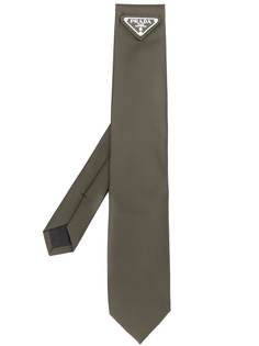Prada галстук с логотипом