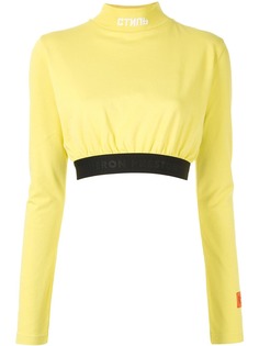 Heron Preston укороченный топ с высоким воротником