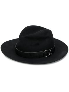 Valentino шляпа-федора с логотипом VLogo