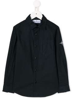 Stone Island Junior рубашка с накладными карманами