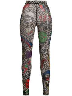 KTZ легинсы Death Metal с отделкой Web