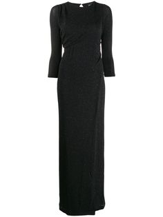 Just Cavalli cropped sleeve long dress