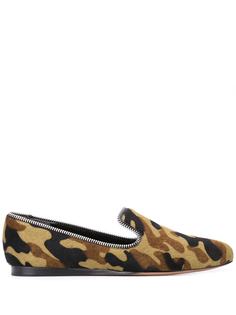 Veronica Beard camouflage print loafers