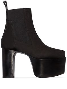 Rick Owens ботильоны Black Kiss 125 с открытым носком