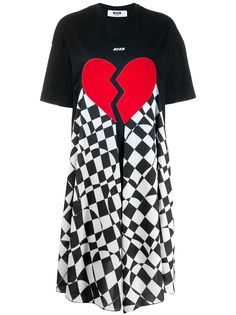 MSGM платье-футболка Broken Heart