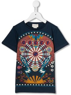 Gucci Kids футболка Pinball с графичным принтом