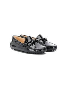 Tods Kids лакированные лоферы