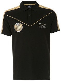 Ea7 Emporio Armani рубашка-поло с нашивкой-логотипом