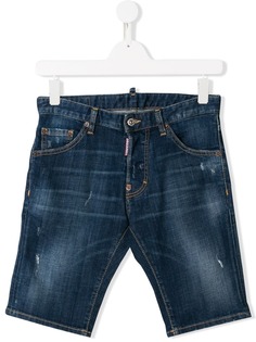 Dsquared2 Kids джинсовые шорты кроя слим