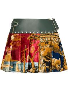 Chopova Lowena мини-юбка со складками и узором