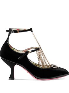 Gucci туфли-лодочки с Т-образным ремешком