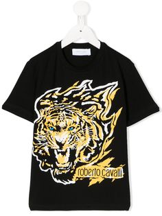 Roberto Cavalli Junior футболка с логотипом