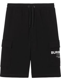 Burberry спортивные шорты карго с принтом Horseferry