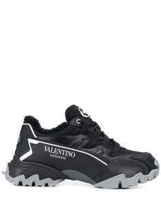 Valentino кроссовки Valentino Garavani с овчиной и логотипом VLogo