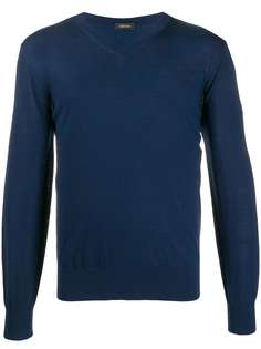 Z Zegna джемпер с V-образным вырезом
