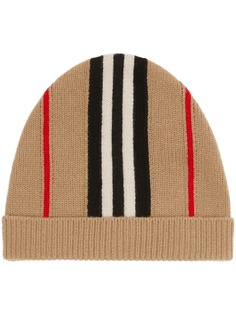 Burberry Kids шапка бини в полоску Icon Stripe