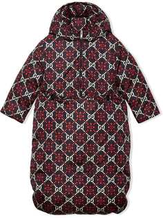Gucci Kids пуховик со съемной муфтой для ног
