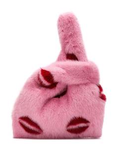 Simonetta Ravizza Furrissima lips tote bag
