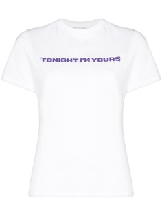 Coperni футболка с принтом Tonight Im Yours
