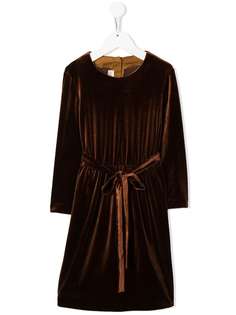 Caffe Dorzo велюровое платье Mia с поясом на завязке Caffe' D'orzo