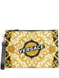 Versace клатч с логотипом