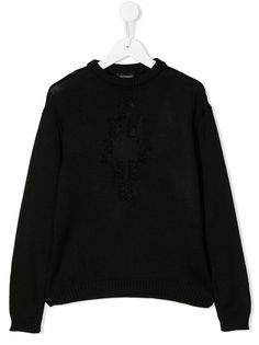 Marcelo Burlon County Of Milan Kids джемпер с фактурным логотипом