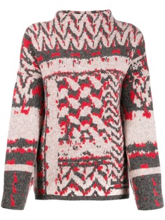 Lala Berlin жаккардовый свитер с высоким воротником