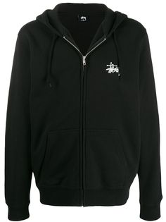 Stussy худи на молнии с логотипом