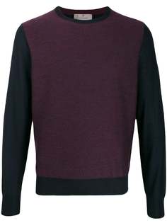 Canali свитер с контрастными рукавами