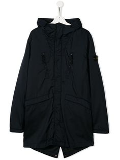 Stone Island Junior пуховик с капюшоном