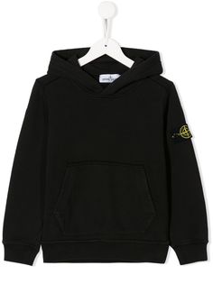 Stone Island Junior худи с нашивкой-логотипом
