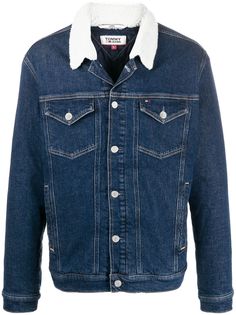 Tommy Jeans джинсовая куртка с контрастным воротником