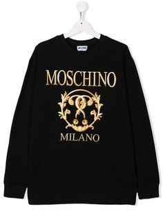 Moschino Kids толстовка с логотипом Baroque