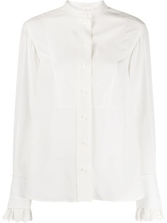 Chloé рубашка с фестонами на манжетах