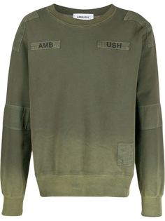 AMBUSH толстовка с эффектом потертости и логотипом