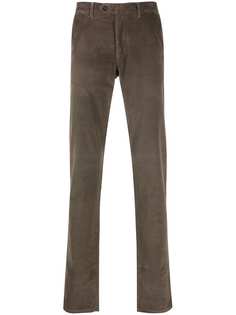 Canali вельветовые брюки чинос прямого кроя