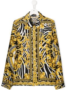 Young Versace рубашка с логотипом