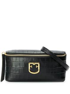 Furla croc embossed belt bag